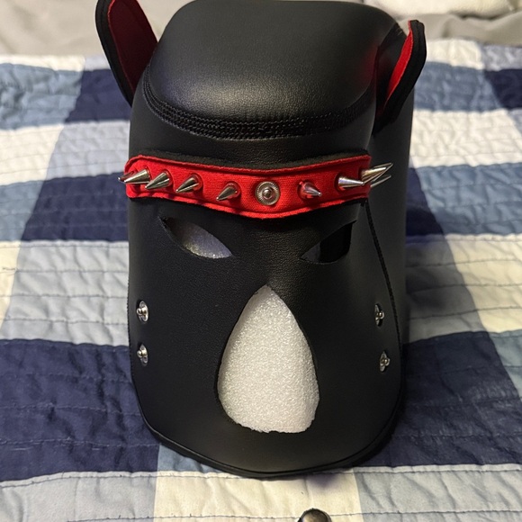 Andrew Christian Black and Red Pup Mask Cos Play - Picture 5 of 5